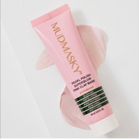 Mudmasky Other - MUDMASKY Pearl Polish Superglow Pink Clay Mask